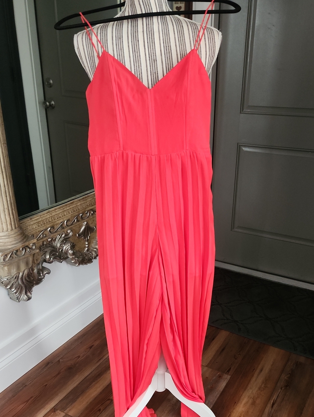 Promesa Women’s Orange Cami Pleated Leg Jumpsuit